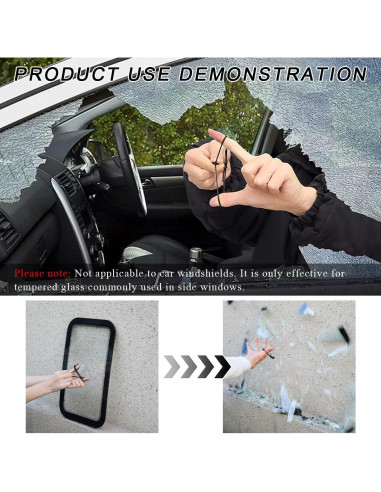 Rompeventanas de Coche Wevdn 2PCS con Carburo de Tungsteno