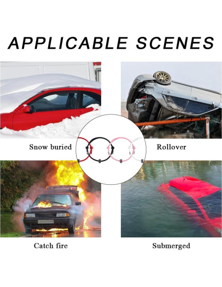 Rompeventanas de Coche Wevdn 2PCS con Carburo de Tungsteno