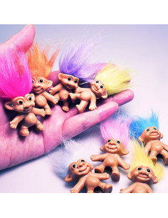 Pack 16 Toppers de Lápiz Vintage Trolls TOMZEGNA 7.1 cm 2
