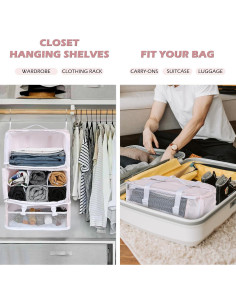 Bolsa de Almacenamiento de Viaje Surblue XXL Rosa Impermeable 2