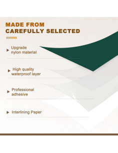 Parche de reparación Azobur 17.78x22.86cm impermeable 2 piezas 2