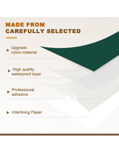 Parche de reparación Azobur 17.78x22.86cm impermeable 2 piezas