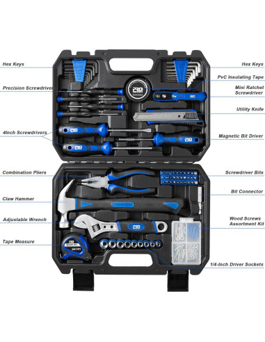 Kit de Herramientas Prostormer 160 Piezas para Bricolaje