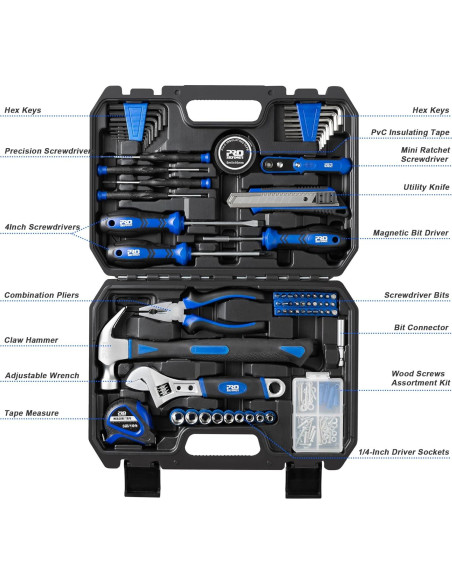 Kit de Herramientas Prostormer 160 Piezas para Bricolaje