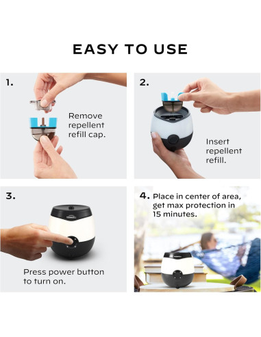 Repelente de Mosquitos Recargable Thermacell EL55 - 6.1 m