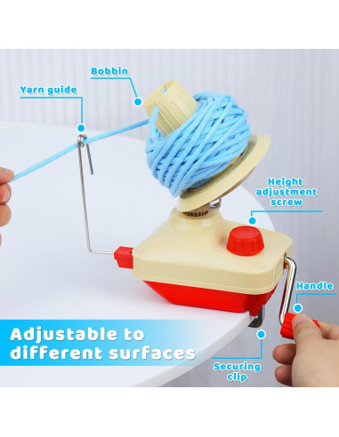 Hacedor de Ovillos Manual BUTUZE 12cm con 53 Agujas de Tejer