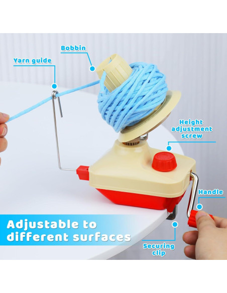 Hacedor de Ovillos Manual BUTUZE 12cm con 53 Agujas de Tejer