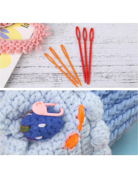 Hacedor de Ovillos Manual BUTUZE 12cm con 53 Agujas de Tejer