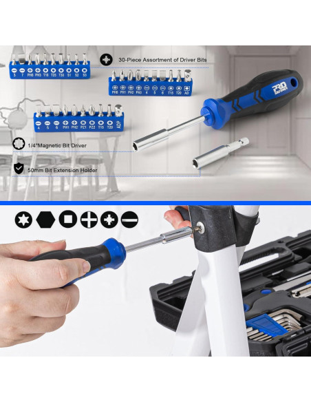Kit de Herramientas Prostormer 160 Piezas para Bricolaje