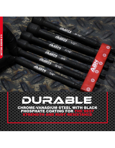 Juego de Herramientas de Conductor de Tuerca ABN 6 Piezas 15.2 cm