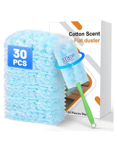 30 Recargas Plumero Desechables Wlich Microfibra Azul