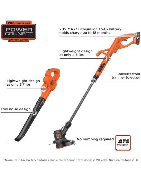 Cortadora de Setos Inalámbrica BLACK+DECKER 20V MAX 55.88 cm