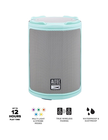 Altavoz Bluetooth Altec Lansing HydraMotion IP67 360 Verde Menta