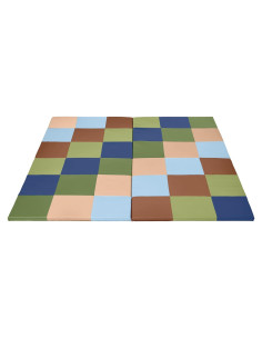 Alfombra de Actividad Plegable ECR4Kids Patchwork Tonos Tierra