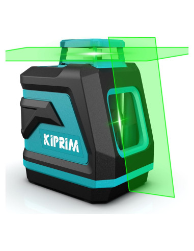 Nivel Láser Verde Kiprim LV8D 5 Líneas 40m con Baterías