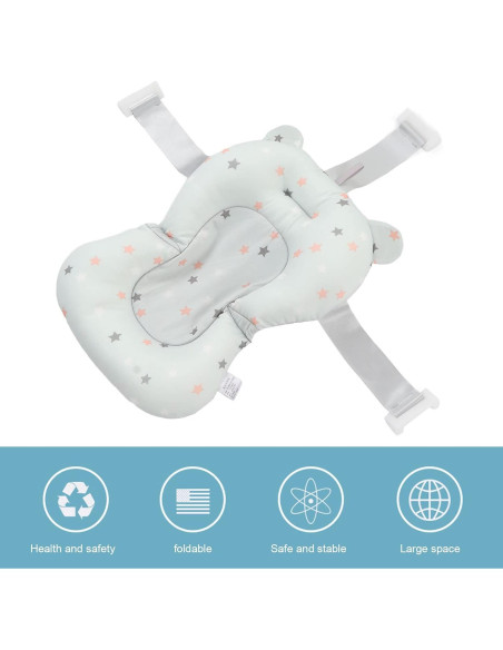 Cojín de Asiento para Baño de Bebé Luqeeg, Antideslizante