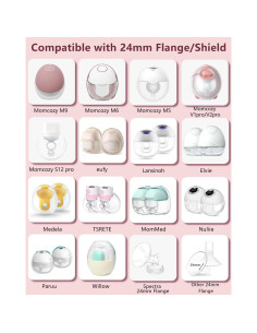 6 Piezas Inserto de Flange 21mm Silicona para Extractores de Leche 2