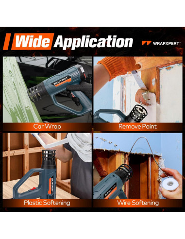 Pistola de Calor WRAPXPERT 2000W Control Temperatura 650C