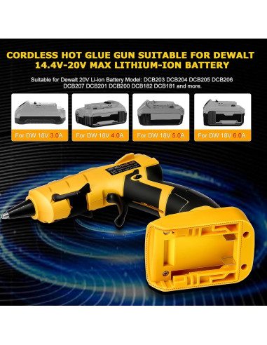 Pistola de Pegamento Caliente Inalámbrica RexLeLXB 50W