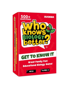 Juego de Cartas Educativo Adducate - ¿Quién Sabe Más de Biología? - 500 Preguntas