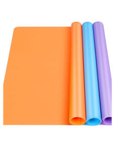 LEOBRO Tapetes de Silicona 3 PCS 39.9x29.7 cm Manualidades