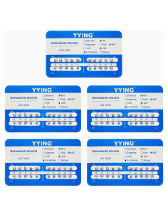 5 Paquetes de Brackets Metálicos Ortodónticos YYING Mini MBT