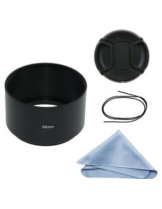 Capucha de Lente SIOTI 58mm Aluminio Antirreflectante