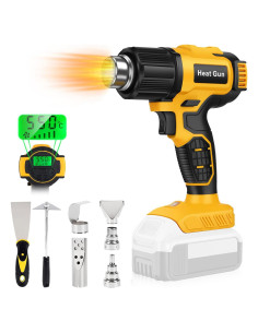 Pistola de Calor Inalámbrica Dewalt 20V 350W 5 Boquillas