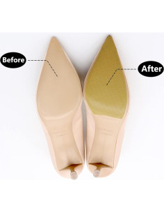 Protectores de Suela Antideslizantes Ashoesert Amarillo - 2 Pares 2