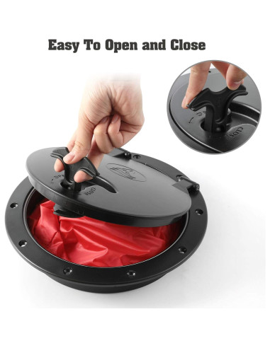 Kit de tapa de kayak Anndason 20 cm con bolsa impermeable