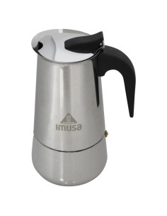 Cafetera Espresso IMUSA de Acero Inoxidable 4 Tazas Plata
