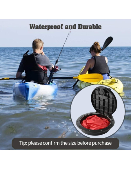 Kit de tapa de kayak Anndason 20 cm con bolsa impermeable