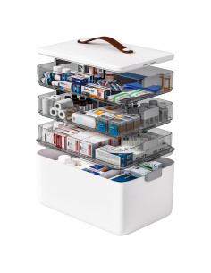 Caja de Almacenamiento de Medicina Funest 4 Niveles 22.86x32cm