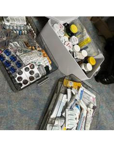 Caja de Almacenamiento de Medicina Funest 4 Niveles 22.86x32cm 2