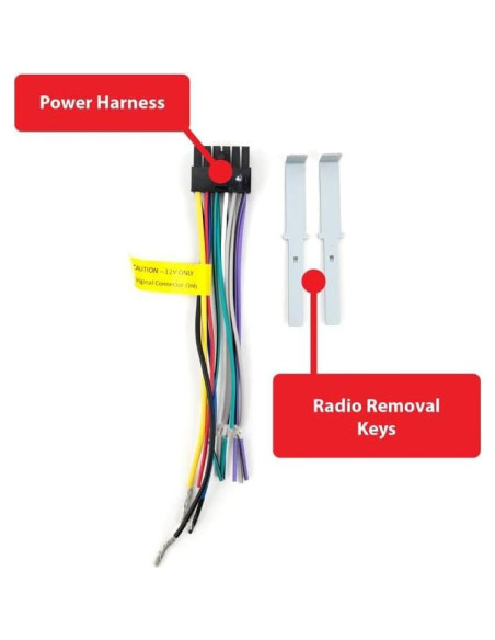 Estéreo de automóvil Dual XRM69RGB con Bluetooth y colores RGB