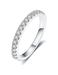Anillo de Boda de Diamante IMOLOVE 0.35CT Oro Blanco 18K