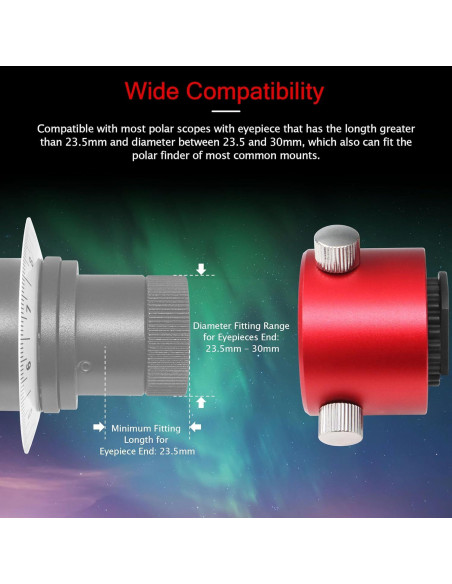 Adaptador de Metal Astromania para Visor Polar EQ-5