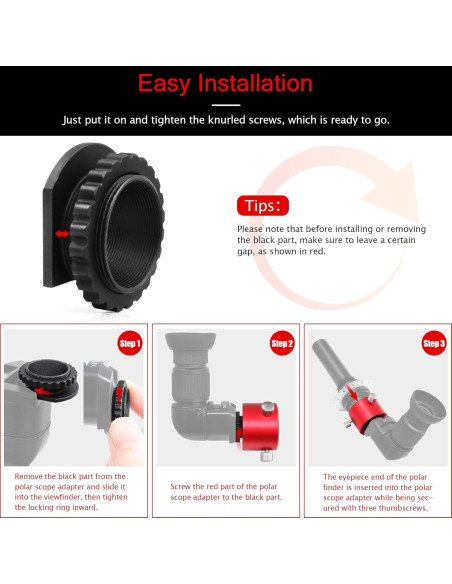 Adaptador de Metal Astromania para Visor Polar EQ-5