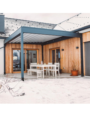 Base de Poste BeneLabel 2 Pcs Metal Negro para Barandilla