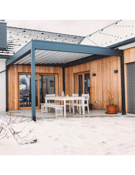 Base de Poste BeneLabel 2 Pcs Metal Negro para Barandilla