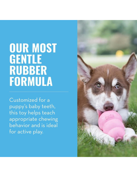 KONG Cachorro Juguete de Goma Natural Grande Rosa 26.5cm