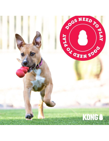 KONG Cachorro Juguete de Goma Natural Grande Rosa 26.5cm