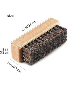 Juego de 3 Cepillos para Zapatos SUPERWASH PLUS - Madera y Crin de Caballo 2