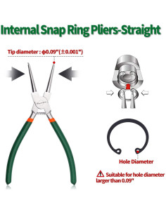 Alicates de Anillo de Snap SPEEDWOX 9" (22.3 cm) Precisión 2