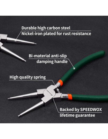 Alicates de Anillo de Snap SPEEDWOX 9" (22.3 cm) Precisión