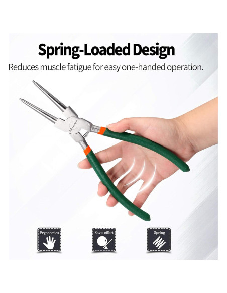 Alicates de Anillo de Snap SPEEDWOX 9" (22.3 cm) Precisión