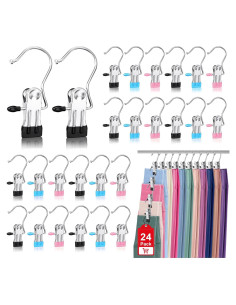 Ganchos para Botas Besslly - Clips de Acero Inoxidable (24 Unidades)