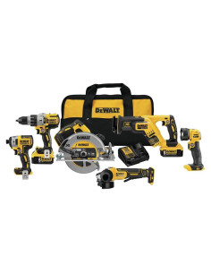 Kit de Herramientas Inalámbricas DEWALT 20V 6 Piezas DCK695P2
