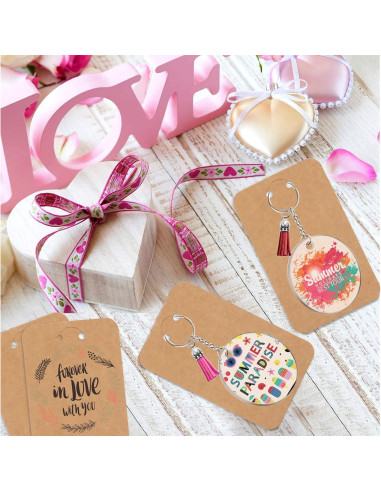 Kit de Llaveros Acrílicos en Blanco ZYNERY 144 Pcs