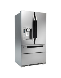 Cubiertas de Mango de Puerta de Refrigerador Daixers 3 Unidades Terciopelo Negro